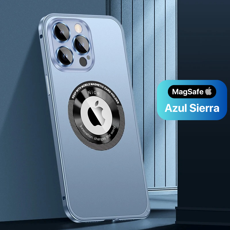 Case IPhone Dual Pro Metálica com carregamento MagSafe