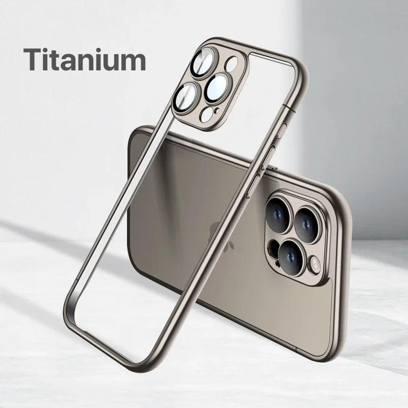 Case Nano Platinum design minimalista galvanizada Premium