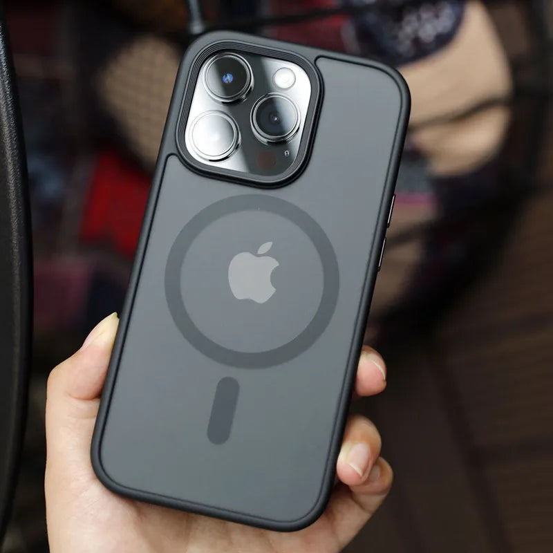 Case Iphone Minimalista Super Premium com carregamento MagSafe