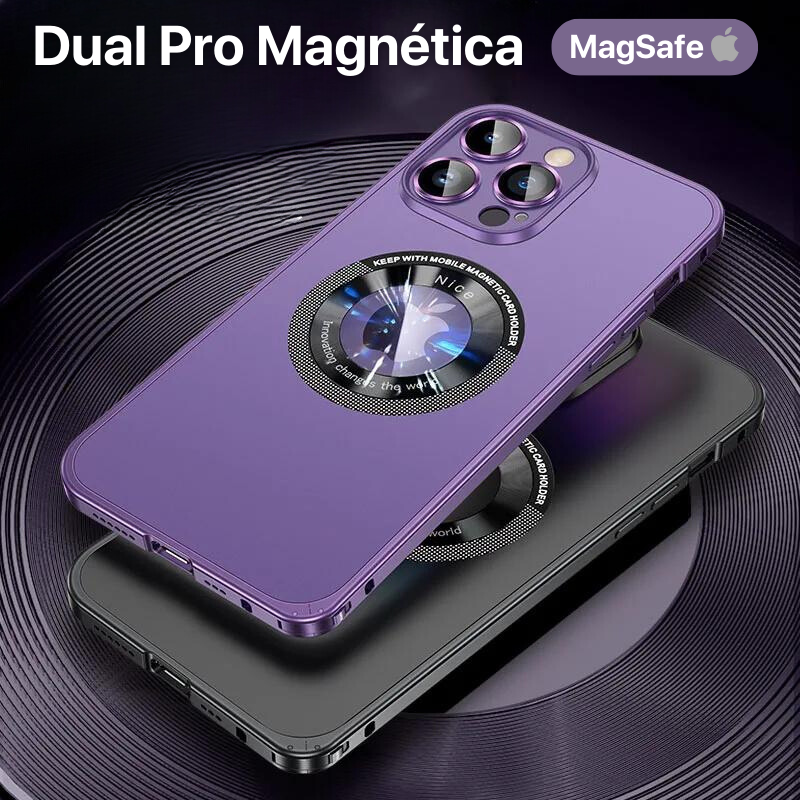 Case IPhone Dual Pro Metálica com carregamento MagSafe