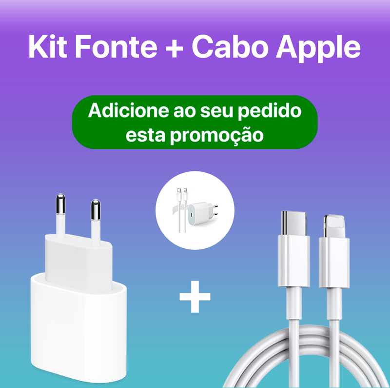 Kit Fonte + Cabo Apple 20W